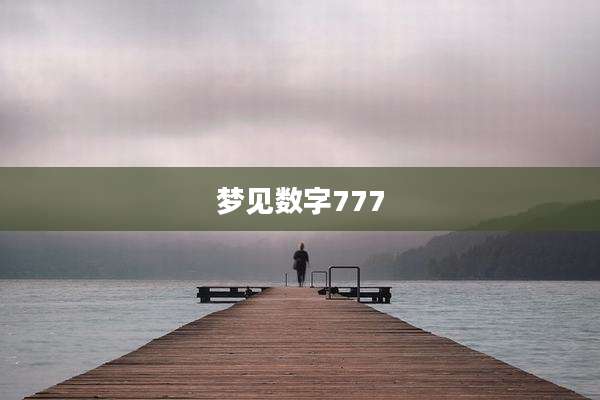 梦见数字777