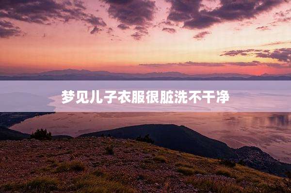 梦见儿子衣服很脏洗不干净