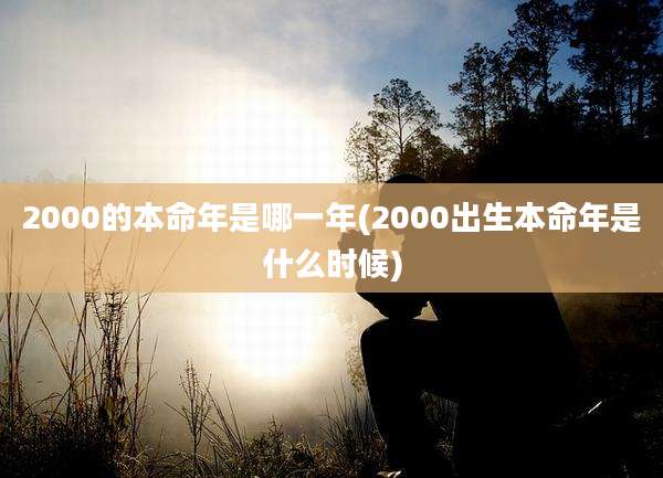 2000的本命年是哪一年(2000出生本命年是什么时候)