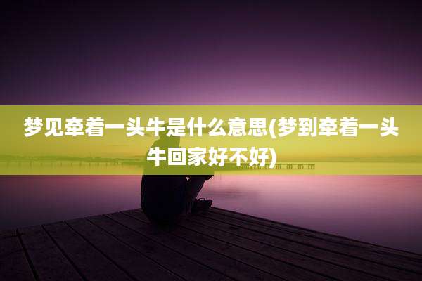 梦见牵着一头牛是什么意思(梦到牵着一头牛回家好不好)