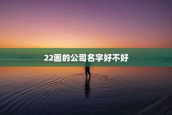 22画的公司名字好不好