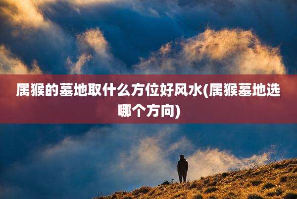 属猴的墓地取什么方位好风水(属猴墓地选哪个方向)
