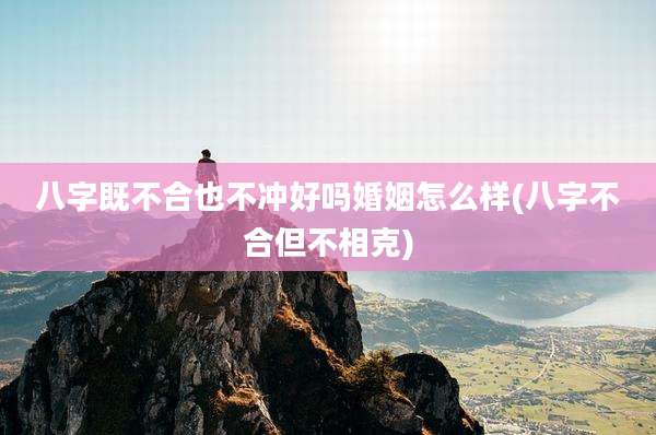 八字既不合也不冲好吗婚姻怎么样(八字不合但不相克)