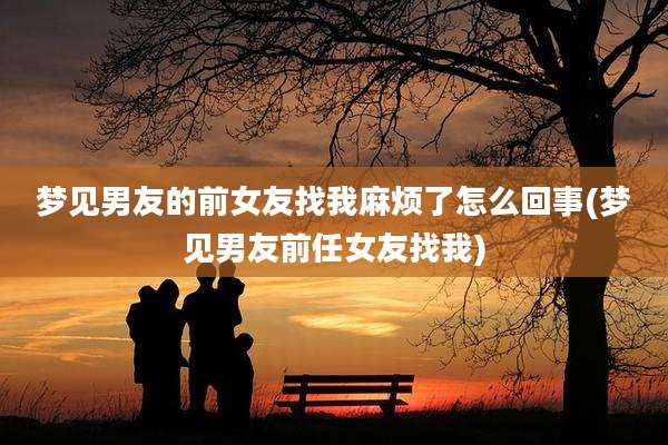 梦见男友的前女友找我麻烦了怎么回事(梦见男友前任女友找我)