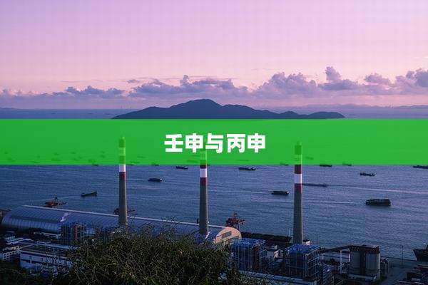 壬申与丙申