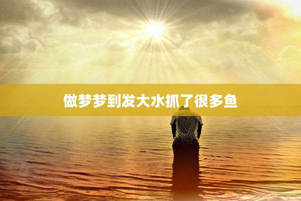 做梦梦到发大水抓了很多鱼