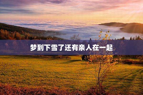 梦到下雪了还有亲人在一起