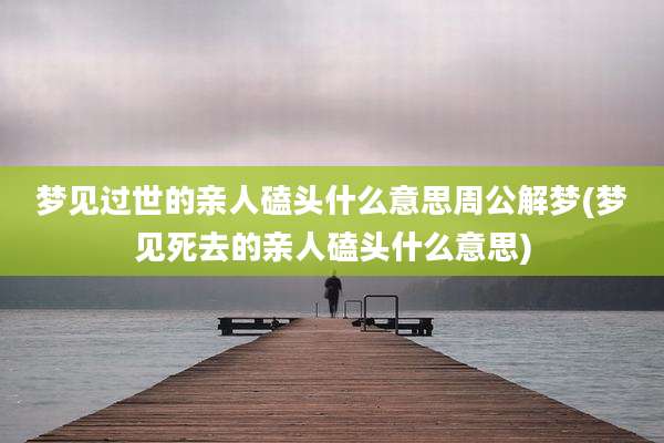 梦见过世的亲人磕头什么意思周公解梦(梦见死去的亲人磕头什么意思)