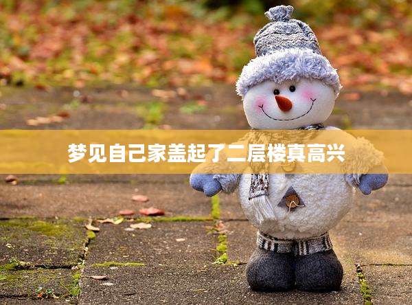 梦见自己家盖起了二层楼真高兴