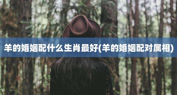 羊的婚姻配什么生肖最好(羊的婚姻配对属相)