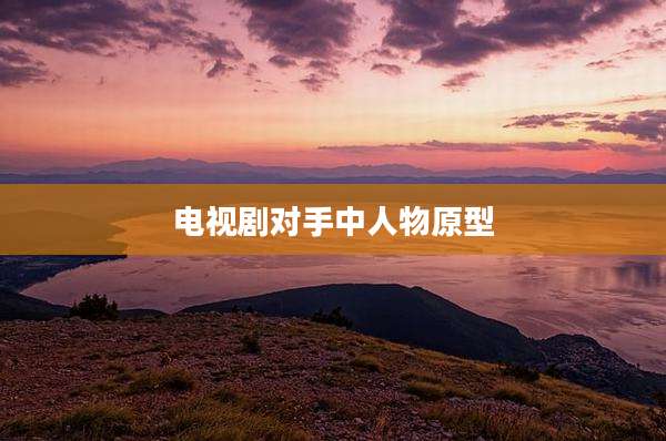 电视剧对手中人物原型