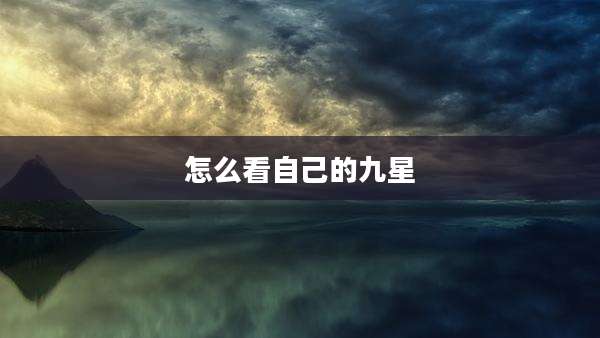 怎么看自己的九星