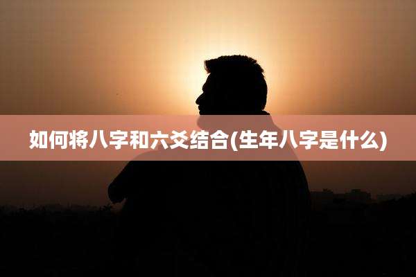 如何将八字和六爻结合(生年八字是什么)