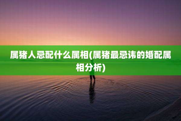 属猪人忌配什么属相(属猪最忌讳的婚配属相分析)