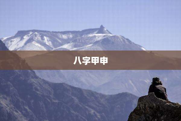 八字甲申