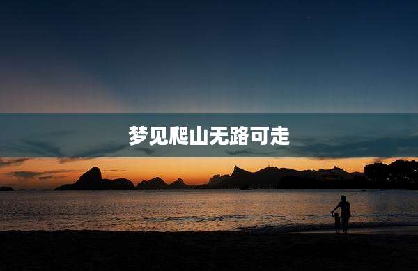 梦见爬山无路可走