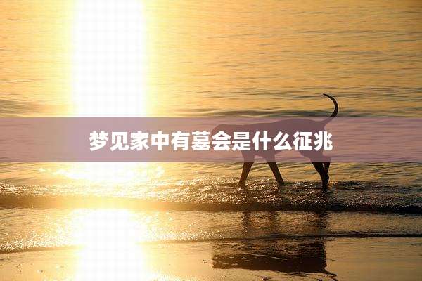 梦见家中有墓会是什么征兆