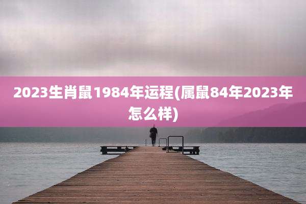 2023生肖鼠1984年运程(属鼠84年2023年怎么样)