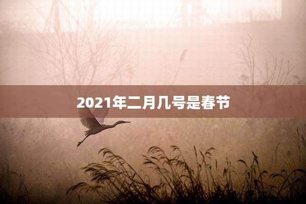 2021年二月几号是春节
