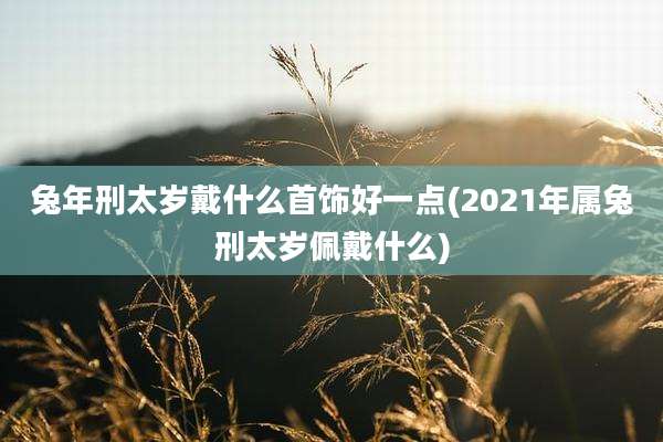 兔年刑太岁戴什么首饰好一点(2021年属兔刑太岁佩戴什么)