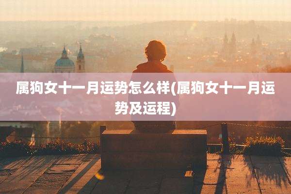 属狗女十一月运势怎么样(属狗女十一月运势及运程)