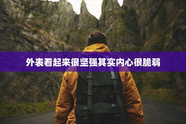 外表看起来很坚强其实内心很脆弱