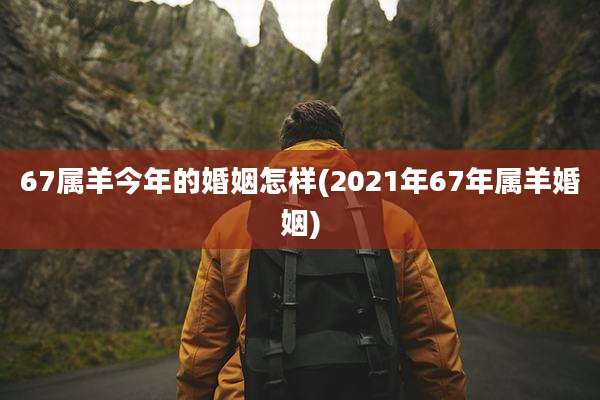 67属羊今年的婚姻怎样(2021年67年属羊婚姻)