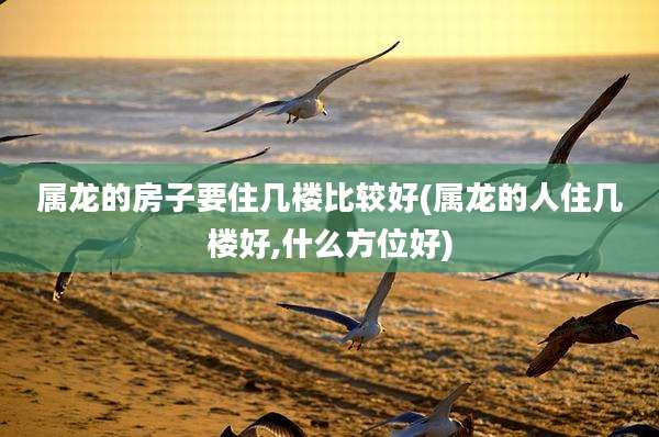 属龙的房子要住几楼比较好(属龙的人住几楼好,什么方位好)