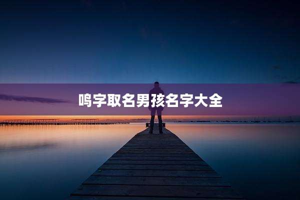 鸣字取名男孩名字大全