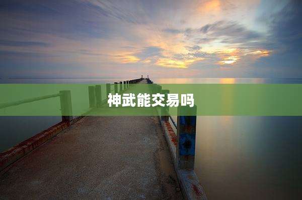 神武能交易吗