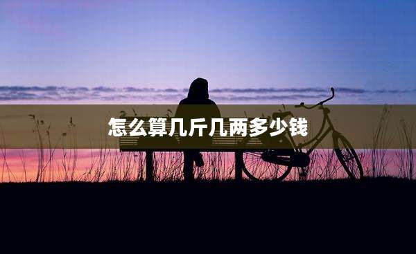 怎么算几斤几两多少钱