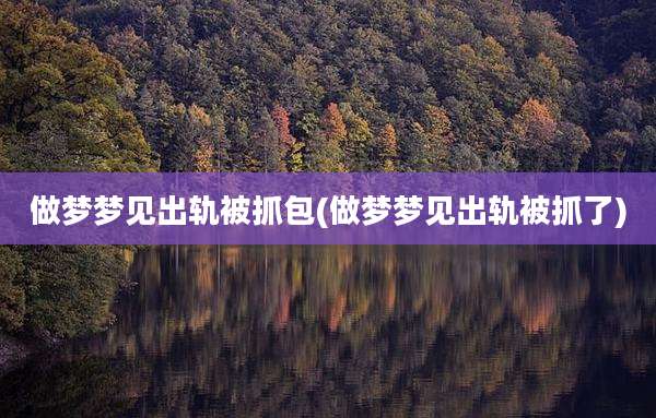 做梦梦见出轨被抓包(做梦梦见出轨被抓了)