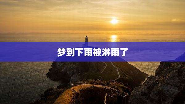 梦到下雨被淋雨了