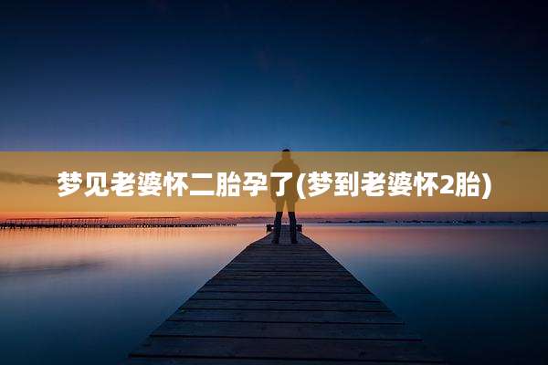 梦见老婆怀二胎孕了(梦到老婆怀2胎)