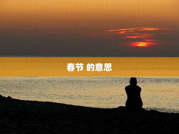 春节 的意思