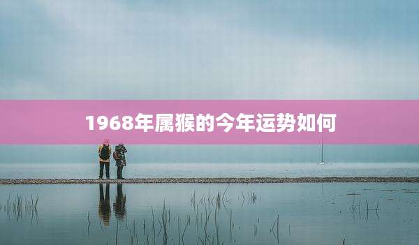 1968年属猴的今年运势如何