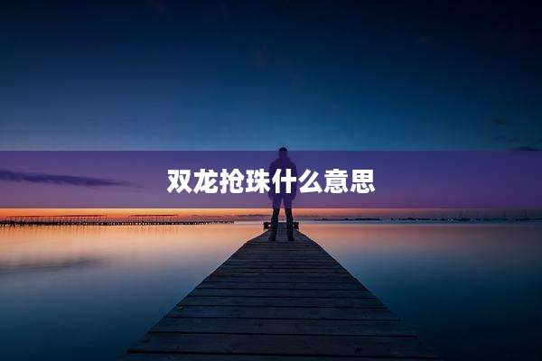双龙抢珠什么意思