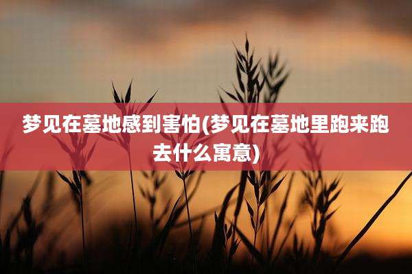 梦见在墓地感到害怕(梦见在墓地里跑来跑去什么寓意)