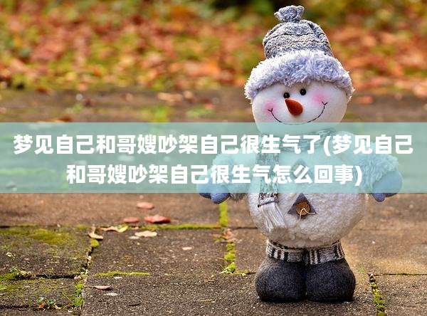 梦见自己和哥嫂吵架自己很生气了(梦见自己和哥嫂吵架自己很生气怎么回事)