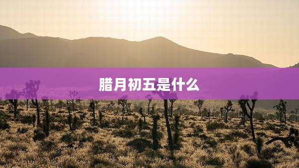 腊月初五是什么