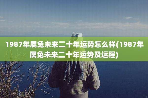 1987年属兔未来二十年运势怎么样(1987年属兔未来二十年运势及运程)