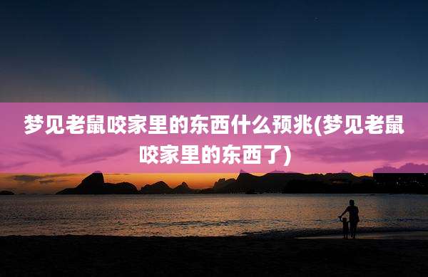 梦见老鼠咬家里的东西什么预兆(梦见老鼠咬家里的东西了)