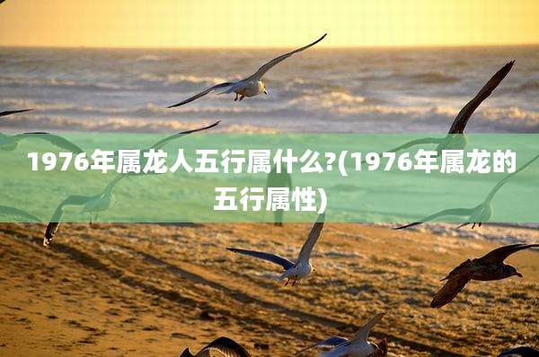 1976年属龙人五行属什么?(1976年属龙的五行属性)