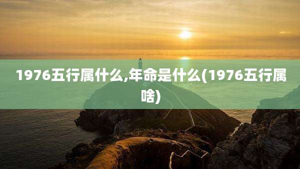 1976五行属什么,年命是什么(1976五行属啥)