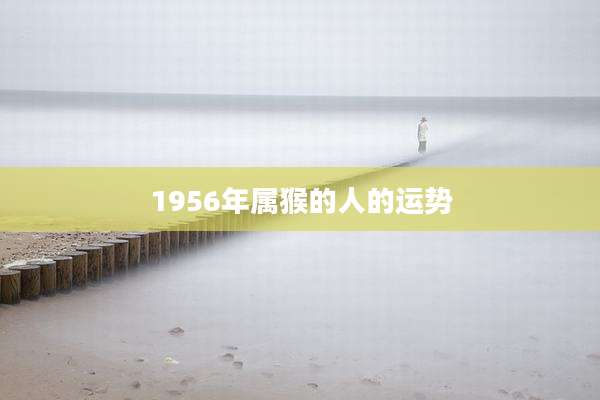 1956年属猴的人的运势