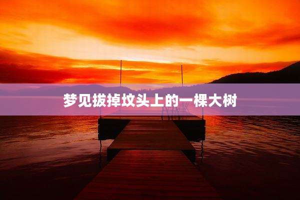 梦见拔掉坟头上的一棵大树