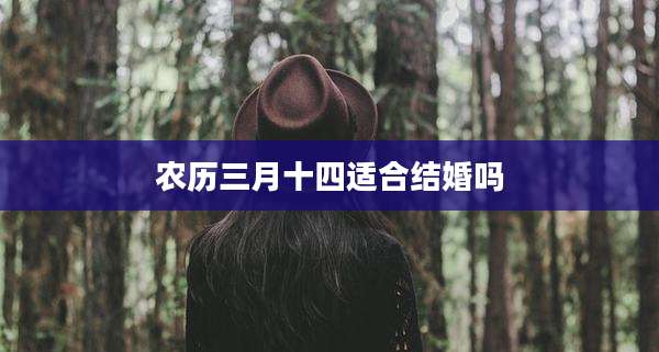 农历三月十四适合结婚吗