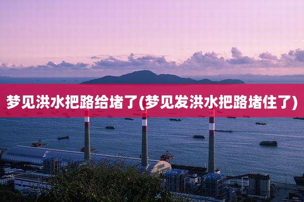梦见洪水把路给堵了(梦见发洪水把路堵住了)