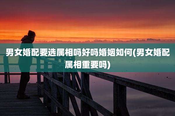 男女婚配要选属相吗好吗婚姻如何(男女婚配属相重要吗)