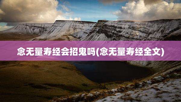 念无量寿经会招鬼吗(念无量寿经全文)